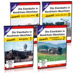 DVD - Paket: Die Eisenbahn in Nordrhein-Westfalen - damals 