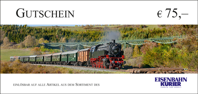 Geschenkgutschein 75 Euro 